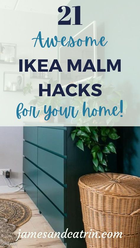 Elevate your bedroom with these ingenious IKEA Malm hacks! 🛏 From minimalist to boho chic, find inspiration to make your Malm dresser unrecognizably gorgeous. See how easy it is to refresh your furniture on a budget. #ikea #ikeamalmhacks Malm Furniture, Ikea Malm Hacks, Ikea Decor Hacks, Malm Hack, Ikea Organization Hacks, Ikea Malm Dresser, Storage Ikea, Ikea Kallax Hack, Malm Dresser