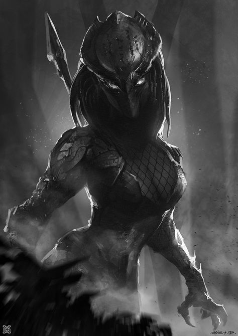 ArtStation - Female predator, mist XG Concept Art Landscape, Predator Artwork, Predator Alien Art, Arte Alien, Heroic Fantasy, Alien Concept, Alien Vs Predator, 다크 판타지, Alien Concept Art