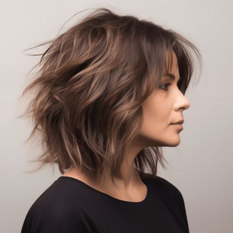 Layered Haircuts For Medium Hair, Edgy Haircuts, Shoulder Length Hair Cuts, Haircuts For Medium Hair, Haircut For Thick Hair, Medium Hair Cuts, Shoulder Length Hair, Medium Length Hair Cuts, Great Hair