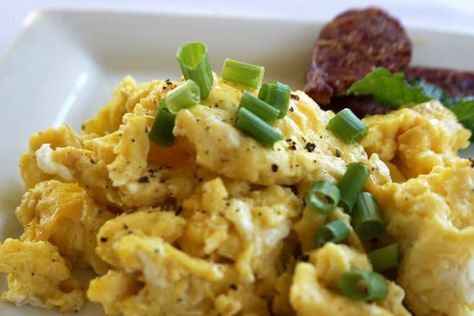 Cajun Recipes Louisiana, Brunch Egg Dishes, Scrambled Eggs Recipe, Brunch Eggs, Louisiana Cajun, Cajun Creole Recipes, Louisiana Recipes, Scrambled Egg, Egg Recipe