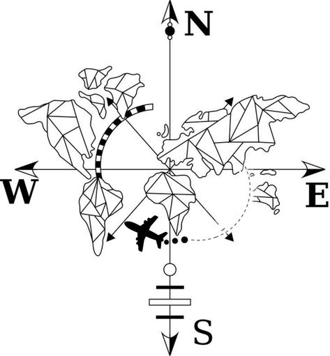 World Map Embroidery, World Map Line Art, World Map Drawing, World Doodle, Diy World Map, Geometric World Map, Map Line Art, Map Tattoo, Map Drawing