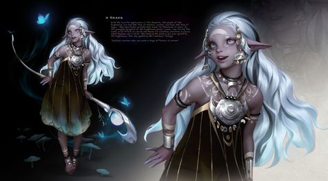 ArtStation - Brightmoon Tribe Jodie Muir, Design A Character, Fantasy Friends, Character Game, Drawing Styles, Fantasy Sci Fi, Fantasy Forest, Deep Woods, Original Characters