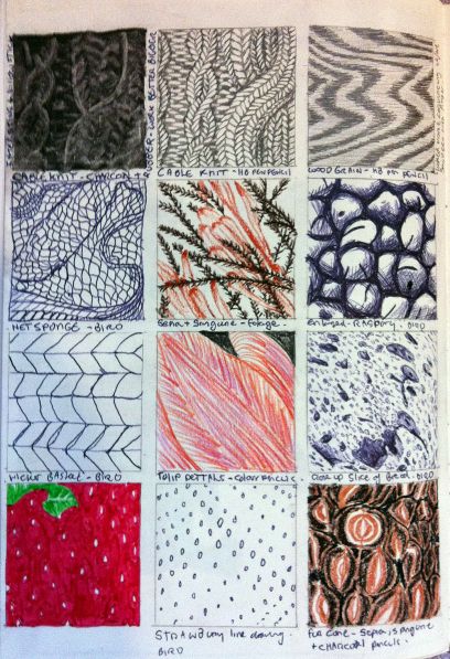 Drawing with Texture Fabric Texture Drawing, Texture Drawing Ideas, Ks3 Art, Observational Drawing, Texture Drawing, Elements And Principles, Visual Texture, Elements Of Design, Art Video