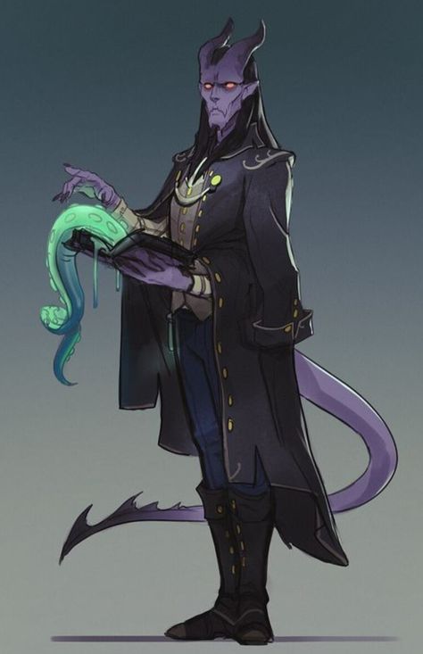 Tiefling Warlock Dnd, Wizard Tiefling, Old Tiefling, Dnd Warlock Character Design, Male Tiefling Art, Warlock Tiefling, Tiefling Wizard, Male Tiefling, Tiefling Warlock