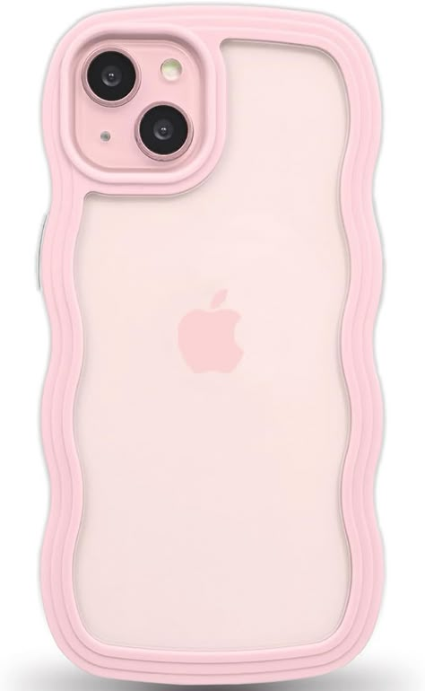 Amazon.com: Anuck for iPhone 15 Case Wavy Edge Clear Back Design, Anti-Slip Grip Cute Wave Curly Frame Shape Shockproof Soft TPU & Hard Bumper Protective Phone Case Cover for Women Girls, White : Cell Phones & Accessories Preppy Iphone Case, Preppy Phone, Preppy Phone Case, Pink Amazon, Iphone Obsession, Girl Phone Cases, Clear Back, Pretty Iphone Cases, Pretty Phone Cases