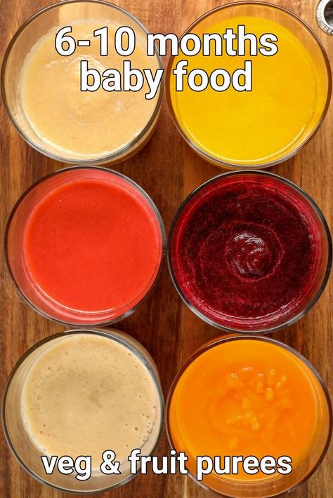 Healthy Baby Puree Recipes, Puree Food Ideas, Banana Puree Recipe, Recipes For Baby Food 6 Months, How To Start Solids With Baby, How To Make Fruit Puree, Puree Baby Food Recipes 6 Months, Baby Fruit Puree, Fruit Puree Recipes Baby