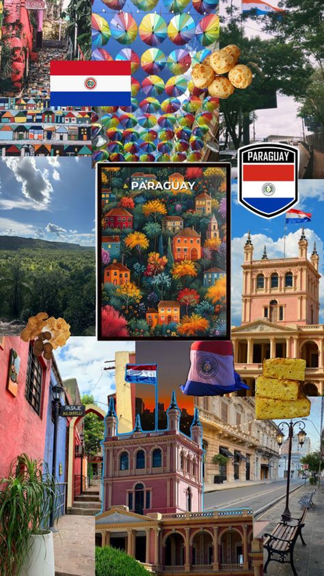 #collage #aesthetic #travel #culture #country #Paraguay #ParaguayanFood #viralpost Top Places To Travel, Travel Culture, North And South America, Aesthetic Travel, Dream Travel Destinations, Summer Travel, Travel Aesthetic, Travel Dreams, Cool Places To Visit