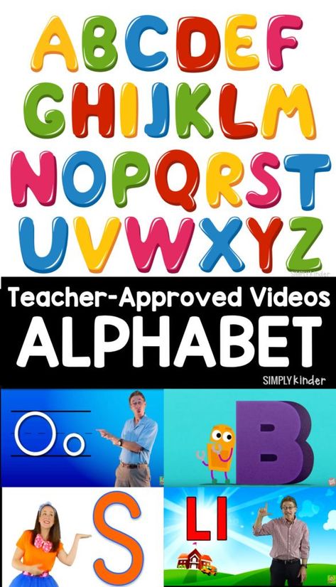 Alphabet Videos - Simply Kinder Alphabet Video, Letter Song, Abc Phonics, Kids Alphabet, Interactive Classroom, Learning Sites, Abc Activities, Letter Identification, Learning Cards