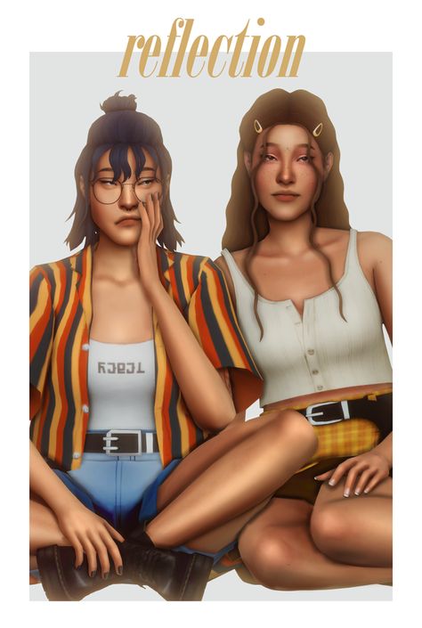 «reflection» cc pack | clumsyalien on Patreon Sims 4 Pack, Sims 4 Cc Patreon, Mods Sims 4, Cc Patreon, Lesbian Outfits, Sims Packs, Cottagecore Clothes, Sims 4 Cc Folder, Sims 4 Gameplay