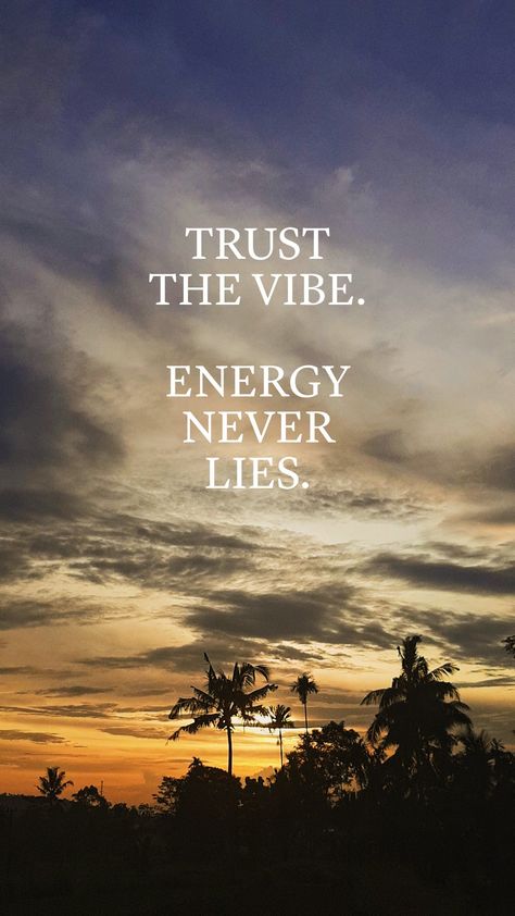 Trust The Vibes Energy Doesnt Lie, Energy Never Lies Quotes, Energy Never Lies Tattoo, Vibes Never Lie, Energy Never Lies, Lies Quotes, Energy Quotes, Meaningful Art, Lake Water