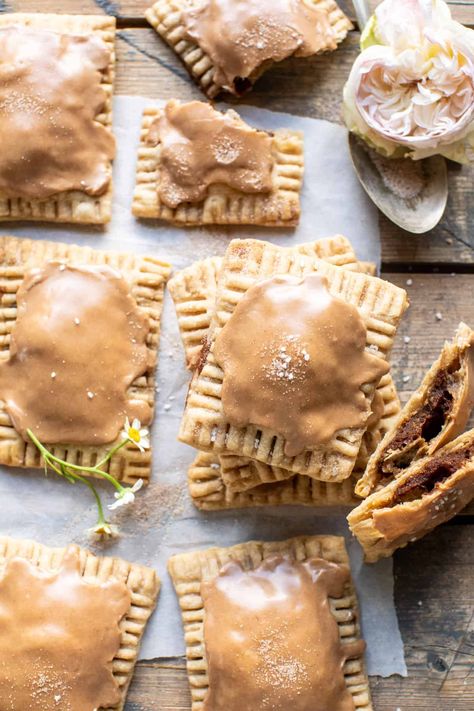 Homemade Frosted Brown Sugar Cinnamon Pop Tarts | halfbakedharvest.com Brown Sugar Cinnamon Pop Tarts, Cinnamon Pop Tarts, Brown Sugar Pop Tarts, Homemade Chocolate Fudge, Fudge Pops, Half Baked Harvest Recipes, Sweet Butter, Pop Tart, Harvest Recipes