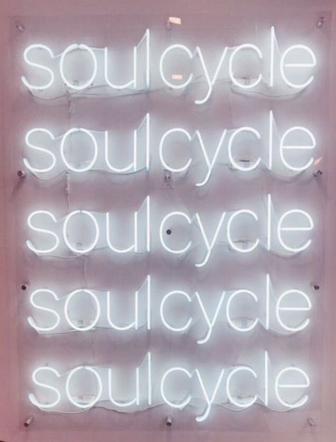 Neon Text, Soul Cycle, La Girls, Spinning Workout, Wine Mom, Gym Ideas, Cali Girl, Malibu Barbie, Vision Boards