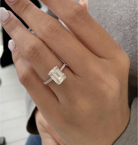 Square Shaped Ring, Rectangle Shaped Engagement Rings, Emerald Engagement Ring Diamond Band, Rectangle Cut Wedding Ring, Diamond Rectangle Ring, Rectangular Ring Engagement, Unique Rectangle Engagement Rings, Rings Engagement Rectangle, Wedding Rings Rectangular