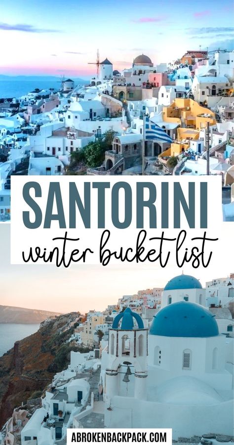 Santorini In December, Santorini In March, Santorini In November, Greece Winter, Greece Bucket List, Things To Do In Santorini, European Holiday, Greece Honeymoon, Greece Itinerary