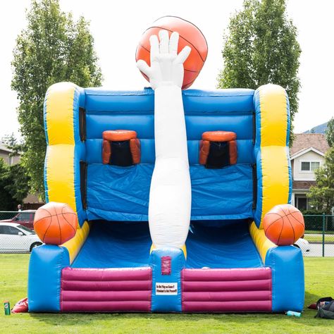 Basketball Shooting Inflatable Game Rental · National Event Pros Indoor Bounce House, Castle Bounce House, Inflatable Water Park, Bounce House Rentals, Inflatable Bounce House, Bouncy House, Inflatable Bouncers, Pop Up Bar, Company Picnic