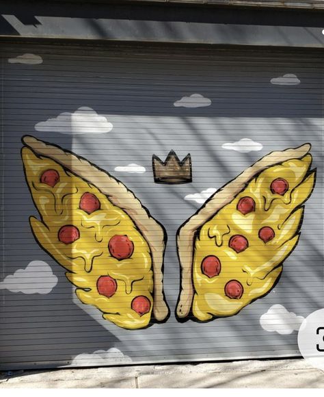 Pizza Mural, Window Mural, Graffiti, Pizza, Mural, Quick Saves, Pizzas