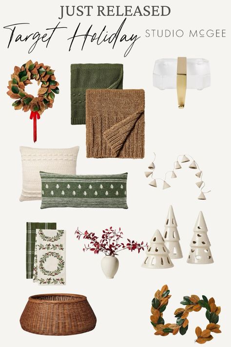 Mcgee Christmas Decor, Studio Mcgee Holiday, Mcgee Christmas, Studio Mcgee Christmas, Target Christmas Decor, Holiday Living Room, Target Christmas, Candles Christmas, Target Holiday