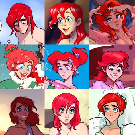 Ripa on Instagram: “Which one? 😘 Какого выберете?))) #genderbent #genderbend #disney #disneyprincess #princess #ariel #mermaid #thelittlemermaid #mermen…” Ariel Genderbend, Male Ariel, Genderbend Disney, Disney Genderbend, Gender Bent Disney, Gender Bend, Virgo Art, Ariel Mermaid, Disney Princess Fan Art