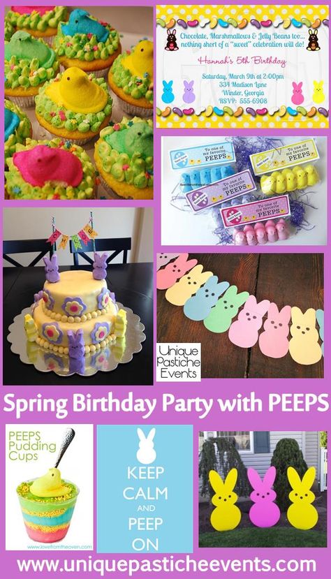 Do you know any kids with birthdays near Easter? I always wondered if the kids who had birthdays on or around Easter got the short end of the presents-stick, like the kids with Christmas birthdays.… Holiday Party Inspiration, Easter Birthday Party, Spring Birthday Party, Bunny Birthday Party, Spring Birthday, Bunny Birthday, Spring Decorating, Easter Birthday, Easter Cupcakes