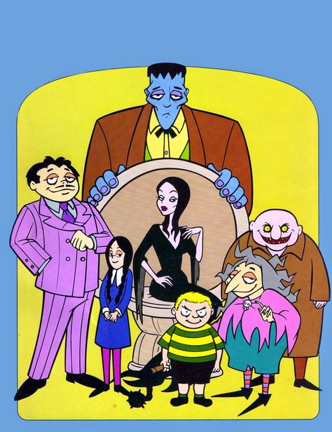 The Collinsport Historical Society: SATURDAY MORNING CARTOONS: The Addams Family  I wrote a Saturday Morning Breakfast cereal column about the 1973  Addams Family cartoon!. Addams Family Cartoon, Addams Familie, School Tv, Hanna Barbera Cartoons, Old School Cartoons, Morning Cartoon, The Addams Family, Classic Cartoon Characters, 90s Cartoons