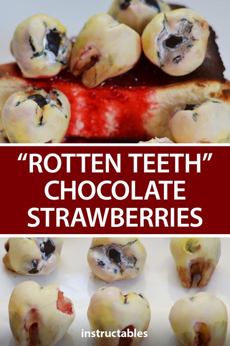 Halloween Teeth Treats, Halloween Food Creepy Scary, Halloween Treats Scary, Creepy Snacks For Halloween, Scary Halloween Dessert Ideas, Halloween Body Part Food Ideas, Creepy Halloween Dessert Ideas, Gross Halloween Snacks, Halloween Scary Food Ideas