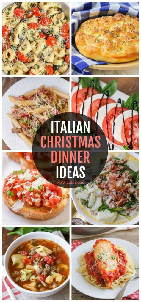 Italian Christmas Eve Dinner, Italian Christmas Dinner, Christmas Dinner Sides, Christmas Pasta, Italian Christmas Recipes, Italian Christmas Cookies, Italian Dinner Party, Christmas Dinner Recipes, Christmas Dinner Menu