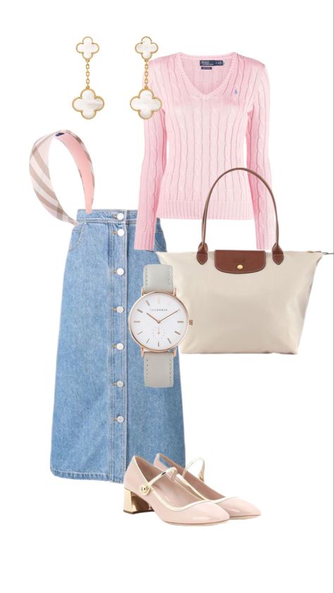 Light Blue And Pink Outfit Ideas, Pink And Blue Aesthetic Outfit, Pink And Navy Blue Outfit, Light Pink Outfit Ideas, Blue Pink Outfit, Pink Blue Outfit, Blue And Pink Outfit, Pink White Outfit, Powder Blue Outfit