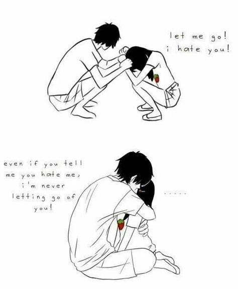 Dont let go Happy Love Quotes, Couple Comics, Chibi Couple, Cute Couple Comics, Couples Comics, Comics Love, Beautiful Love Quotes, Love Cartoons, Cute Couple Drawings