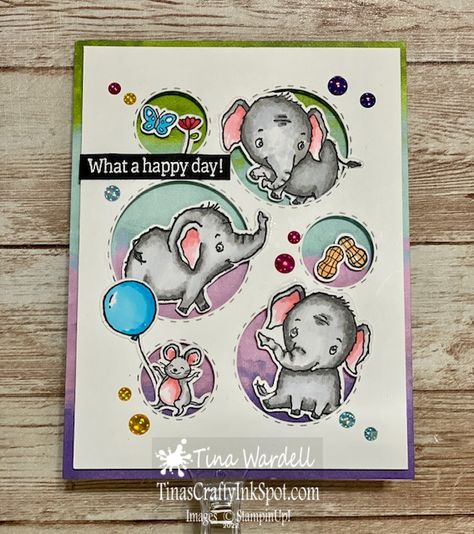 Elephant Parade and Last Chance Retirement Sale ⋆ Tina Wardell Stampin Up! Independent Demonstrator Pineapple Quilt Pattern, Stampin Up Birthday Cards, Elephant Parade, Hand Made Greeting Cards, Making Greeting Cards, Kids Birthday Cards, Stamping Up Cards, Animal Cards