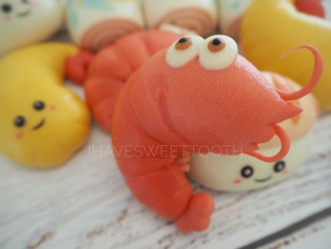 Shrimp Theme Cute Mantao  Anything shrimp is fine! We have shrimp sushi, fresh shrimp, Ebi Fry!!   #igcakes #fondantcakes #cupcakes #3dcakes #twotiers #buttericingcake #satinice #satinicegumpaste  #sayajualkek #royalicingcookies #weddingcake #fondantcookies #ihavesweettooth #ihstfondantcakes #cookieartistmalaysia #cakeartistmalaysia #bakersofmy #klbaker #instacake #cakesofinstagram #ihstmantao #cutemantao Ebi Fry, Bday Themes, Shrimp Sushi, Fresh Shrimp, Butter Icing, 3d Cakes, Fondant Cookies, Royal Icing Cookies, Fondant Cakes