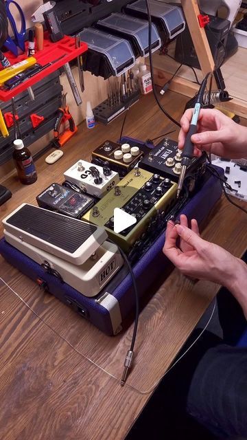 Pedalboards & wiring setups & cables on Instagram: "Another one footage of rig build process from scratch to the packaging. 

I know that you love videos like this from Boutique Workshop, Dr. Stan.

Enjoy 🫶

Our workshop has a full production cycle from consultation and making custom colored tolex pedalboard platforms to professional wiring setups and making any cable that you need for your studio or home. 

To get a quote, send an email:

drstancompany@gmail.com 

You can book a free spot for the full wiring setup in late June.

#drstancompany #guitar #pedalboard #guitarpedal #gas #geartalk #guitargear #guitarcable #guitarcabinet #boutique #handmade #pedalboardeurope #pedalboardusa #cleancabling #guitarplayer #cleancabling
#cablemanagement 
#wiringsetup #pedalboardwiring #rigbuild
#pedal Boutique Workshop, Pedalboard Ideas, Pedalboard Setup, Guitar Making, Guitar Cable, Guitar Cabinet, Guitar Gear, Guitar Pedals, Love Gif