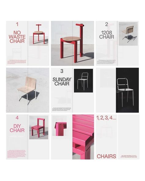 Graphic Design Bot Furniture Exhibition, Furniture Graphic, Newspaper Layout, Furniture Design Chair, Web Design Projects, Website Design Layout, Portfolio Layout, Editorial Layout, Postcard Design