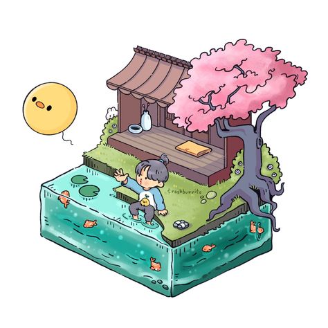 Isometric Map, Kawaii Games, Isometric Art, Isometric Illustration, Cute Kawaii Drawings, Cute Cartoon Drawings, Shape Art, Cute Little Drawings, Kawaii Drawings