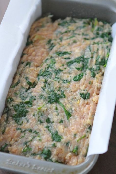 IMG_0112 Spinach Meatloaf, Laurens Latest, Ground Turkey Meatloaf Recipes, Ground Turkey Meatloaf, Turkey Meatloaf Recipes, Turkey Meatloaf, Turkey Dishes, Meatloaf Recipe, Ground Turkey Recipes