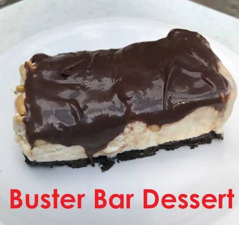 Small Batch Buster Bar Dessert - Cookie Madness Buster Bar Dessert, Buster Bar, Buster Bars, Ice Cream Mixture, Chocolate Crust, Crushed Oreos, Oreo Crust, Fudge Sauce, Roasted Peanuts