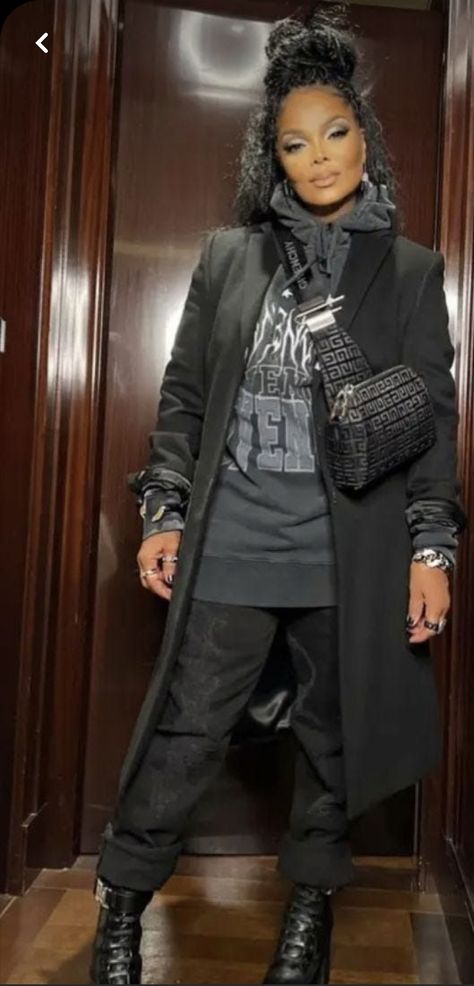 Hoodie And Fedora Outfit, Black Duster Outfit Fall, Tomboy Chic Outfits Work, Outfits For Black Women Over 50, Cute Casual Birthday Outfits Winter, How To Style Oversized Pants, Salon Outfit Ideas Stylists Winter, Birthday Outfit Winter Black Women, Gray And Black Outfits For Women