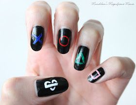 PlayStation nail design Cherry Nails, Play Station, Natural Nails, Nail Design, Nail Inspo, Playstation, Nail Designs, Nail Art, Nails