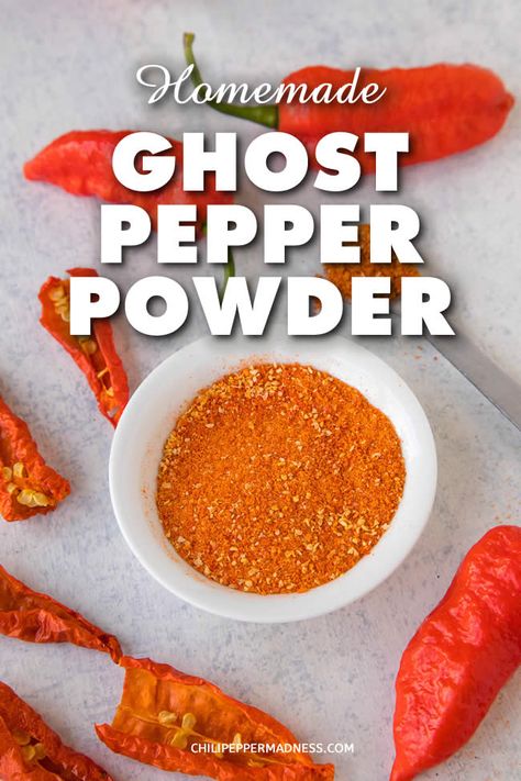 Hot Pepper Recipes, Homemade Hot Sauce, Eating Less, Seasoning Blends, Ghost Pepper, Hot Sauce Recipes, Spicy Seasoning, Tandoori Masala, Ghost Peppers