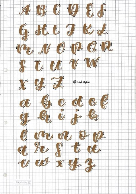 Caligraphy Font, Cute Calligraphy, Hand Lettering Alphabet Fonts, Alfabet Font, Font Brush, Fonts Handwriting Alphabet, Calligraphy Fonts Alphabet, Hand Lettering Worksheet, Lettering Styles Alphabet