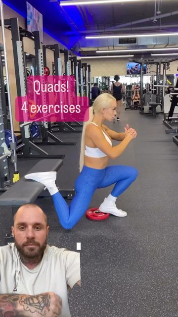 Quads And Core Workout, Mark Carroll Fitness, Quad Muscle Exercises, Quad Exercises With Dumbbells, Quad Exercises Gym, Quad Workout Gym, Quads Exercises, Quads Workout, Quad Workout