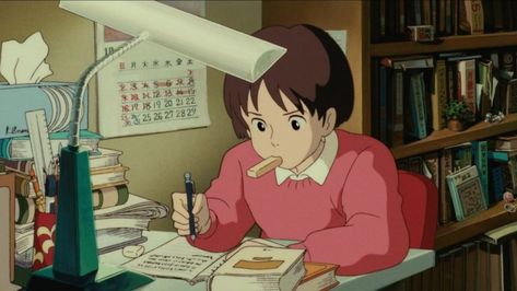 shizuko-studio-ghibli 2023 Study, Studio Ghilbi, Whisper Of The Heart, 하울의 움직이는 성, Anime Studio, Ghibli Artwork, Studio Ghibli Movies, Studio Ghibli Art, Study Material