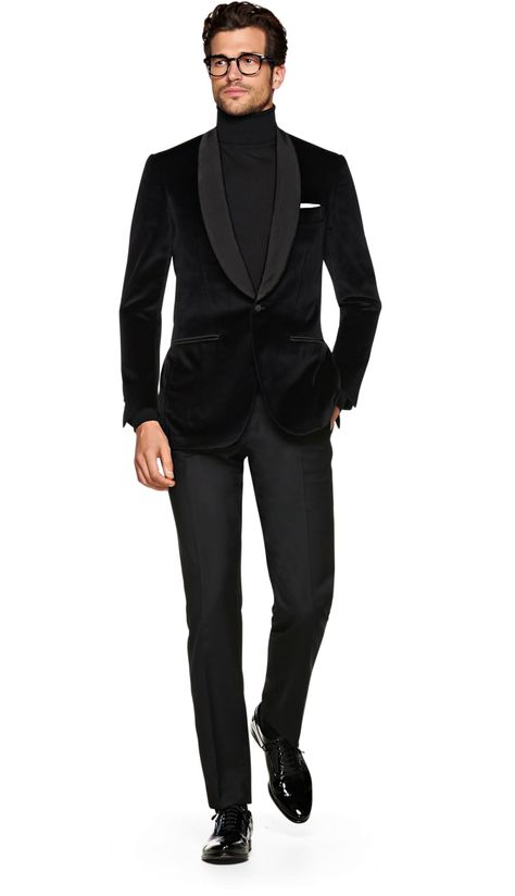 Jacket Black Plain Havana C1293i | Suitsupply Online Store Dress Jackets, Wool Jackets, Black Dinner, Business Suits, Dinner Jacket, Black Plain, Men Formal, Men's Jackets, Business Suit