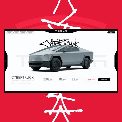 The style of the Tesla website can be characterized as modern, minimalist, and technological. Based on this, a design layout has been created. The website design is made with simplicity and clean lines. The homepage features a minimal amount of text and elements, creating an impression of simplicity and ease of perception Minimalist Ui Design, Design Web, Design Layout, Interactive Design, Modern Elegance, Ui Design, Tesla, Clean Lines, Layout Design