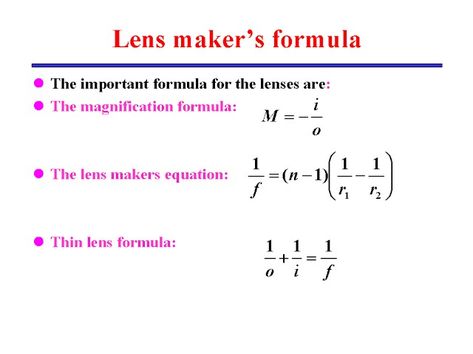 Physics, Math Equations