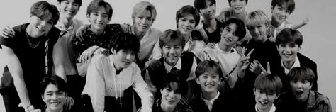 Nct Header Twitter, Nct Twitter Header, Black And White Twitter Header, Nct Widget, Nct Header, White Twitter Header, Notion Header, Aesthetic Header, K Board