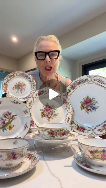 Freighthouse Design & Consign on Instagram: "German porcelain.  Recognize Dresden dishes from the colors and patterns of the china. #germanporcelain @rosenthal_porcelain ##dresden #dresdenplate #germandishes #porcelain #antiques #vintage #historybuff #lovetolearn #grandmillennial #tabletop #tablesettings #entertain #consignmentboutique #knowwhatyoubuy #crazyfordishes #homedecor" Dresden Dolls Poster, Dresden Houses Quilt, Vintage Dresden Plate Quilts 1930s, Dynamo Dresden, Dresden Porcelain, Dresden Plate, Dresden, Vintage China, China