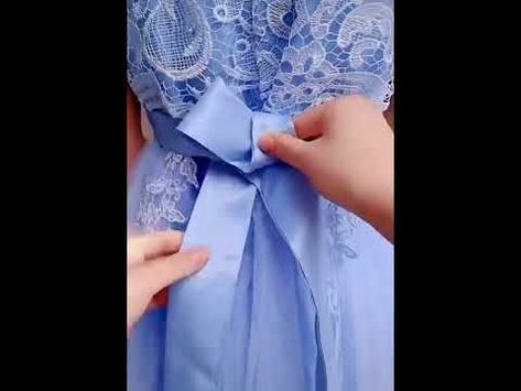 Cara Mengikat Pita Baju #shorts #pinterest - YouTube Cara Mengikat Pita Kado, Tie Clothes, Renda Kebaya, Anna Campbell Wedding Dress, Fashion Education, Mode Dress, Ikat Dress, Christmas Origami, Shabby Chic Diy