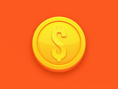 Golden coin by Natanael on Dribbble Coin Aesthetic Flipping, Coin Animation, Money Animation Gif, Mario Gold Coins, Fantasy Gold Coins, Animated Infographic, Ocean Illustration, Disco Funk, Golden Coin