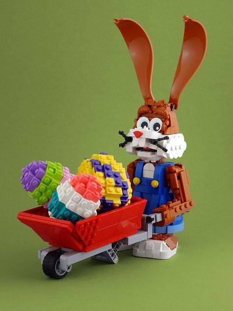 Lego Easter, Lego Elves, Diy Valentines Day Gifts For Him, Lego Juniors, Bunny Valentines, Easter Arts And Crafts, Lego Sculptures, Lego Jurassic World, Lego Animals