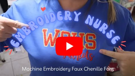 Faux Chenille, Chenille Embroidery, Chenille Patches, Alphabet Font, Embroidery Patches, A Video, Machine Embroidery, Embroidery Designs, Alphabet